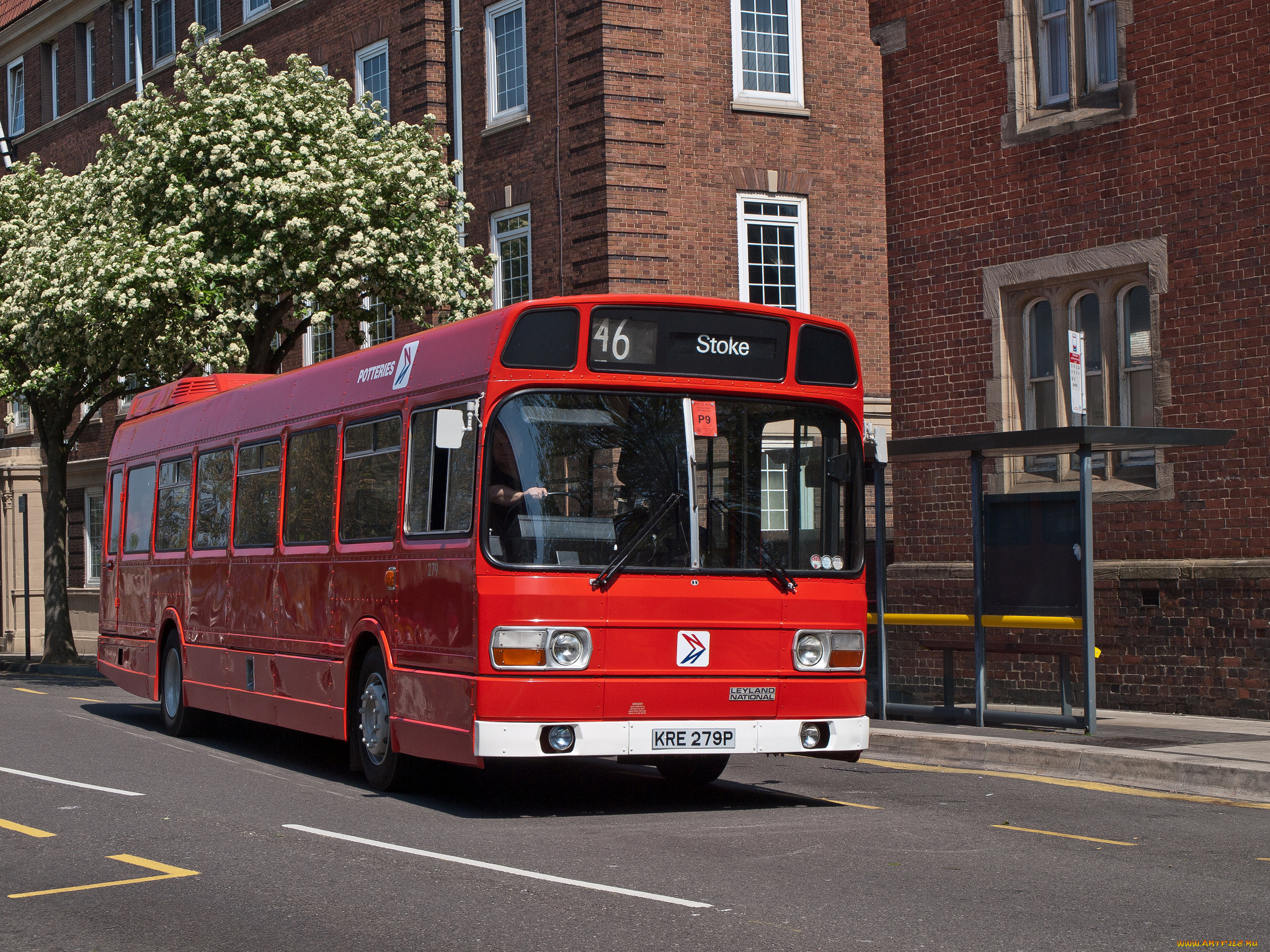 1975 leyland national pmt279 stoke railway station, , , , , 